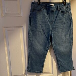 Croft & Barrow Blue Ankle Jeans